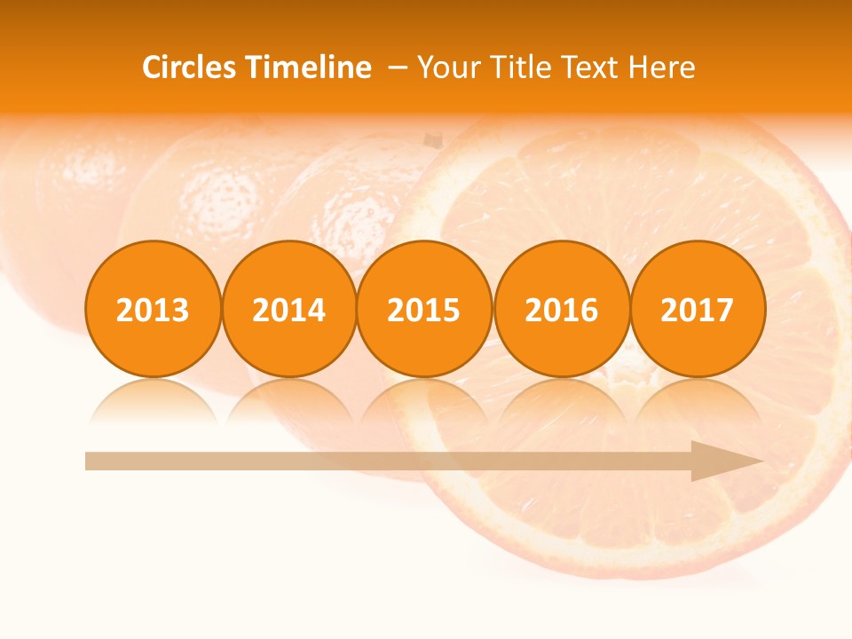 Orange Clipart PowerPoint Template