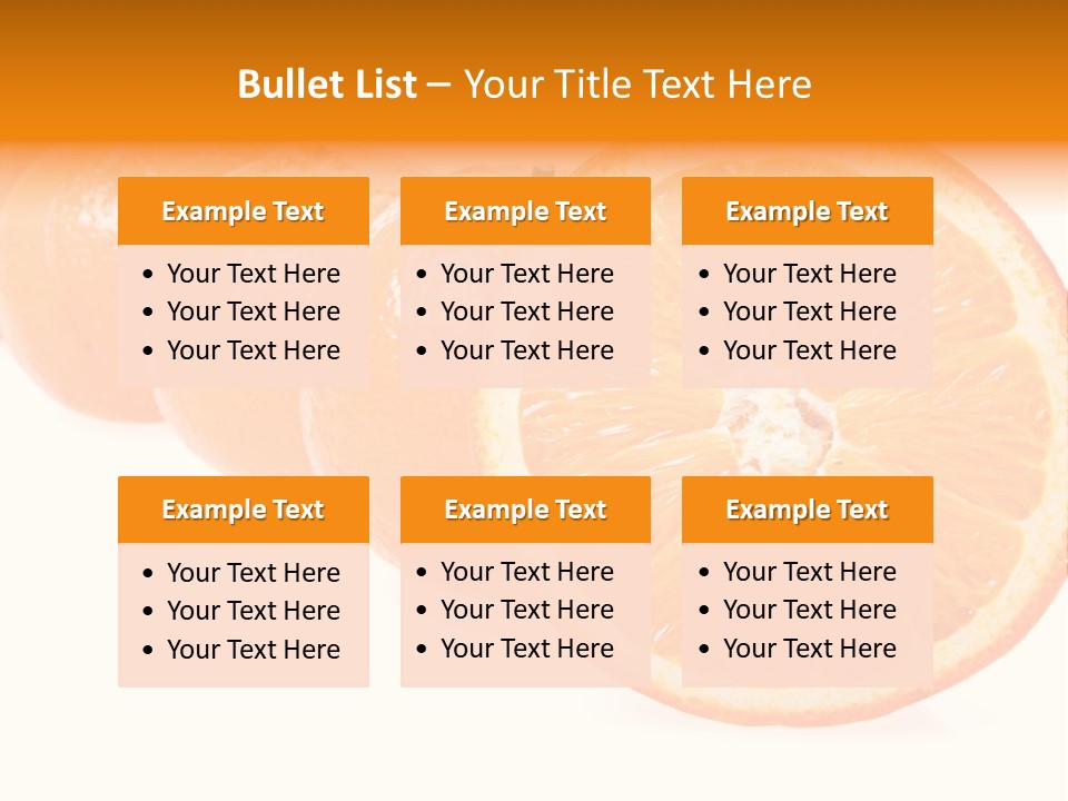 Orange Clipart PowerPoint Template