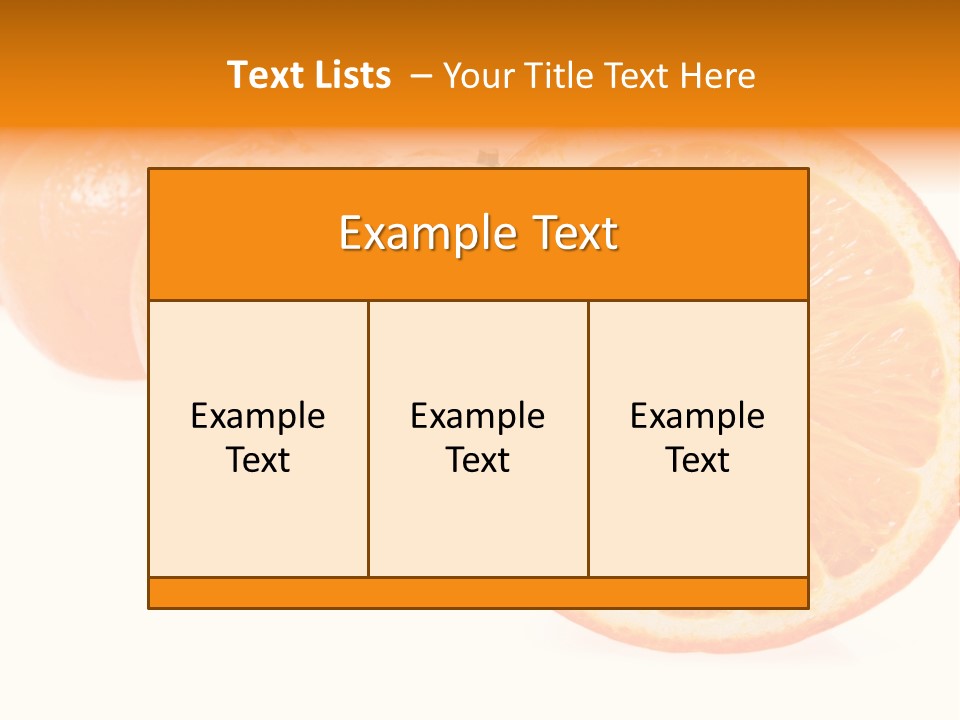 Orange Clipart PowerPoint Template