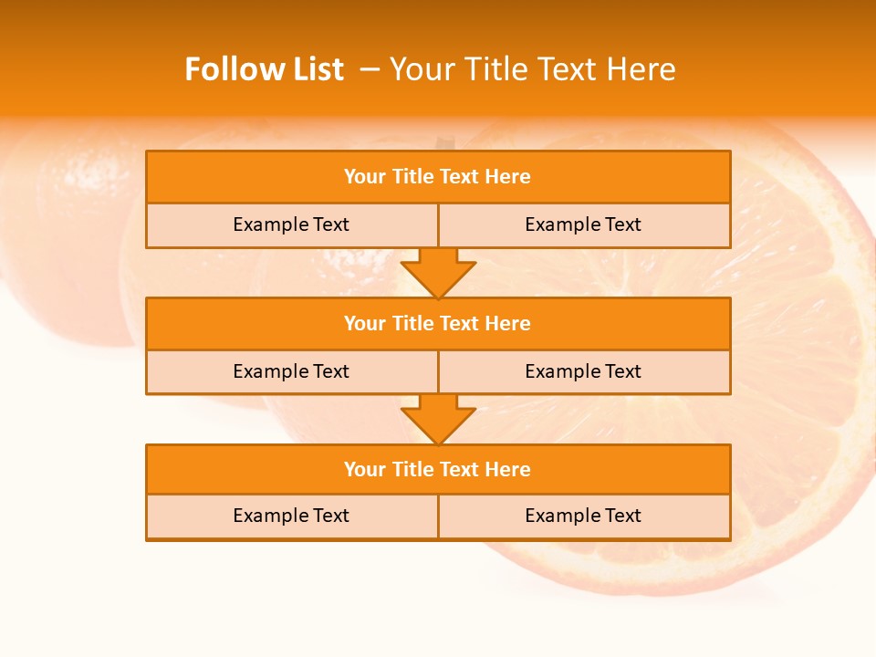 Orange Clipart PowerPoint Template