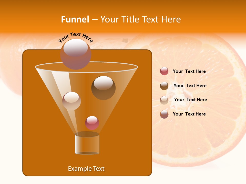 Orange Clipart PowerPoint Template