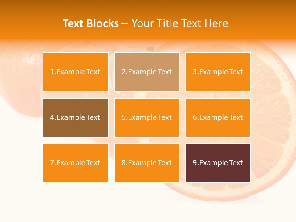 Orange Clipart PowerPoint Template