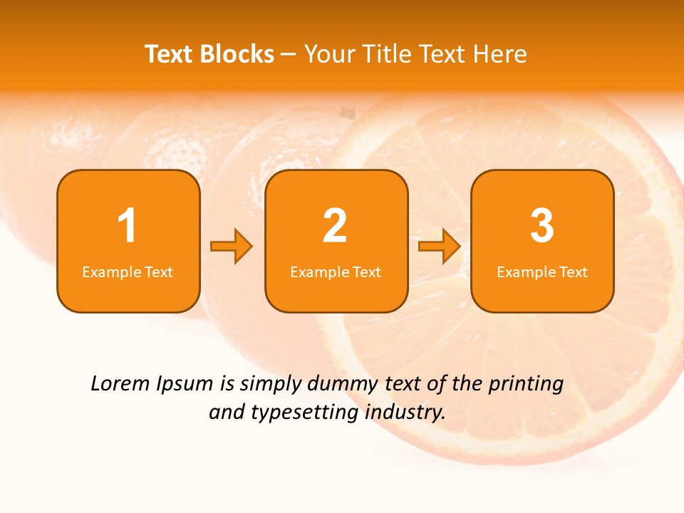 Orange Clipart PowerPoint Template
