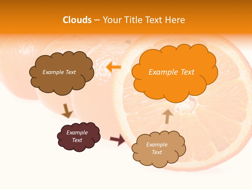 Orange Clipart PowerPoint Template