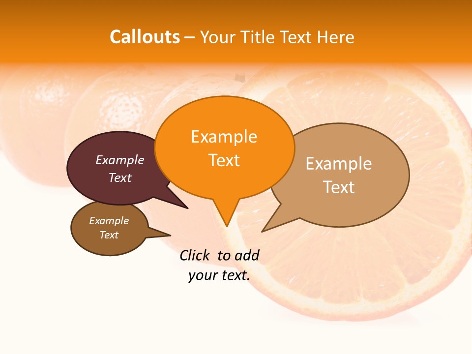Orange Clipart PowerPoint Template