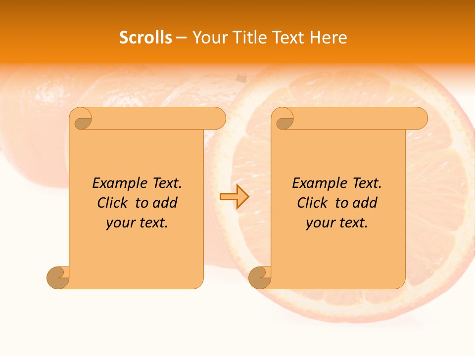 Orange Clipart PowerPoint Template