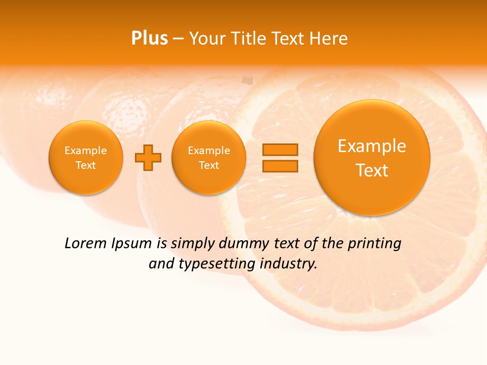 Orange Clipart PowerPoint Template