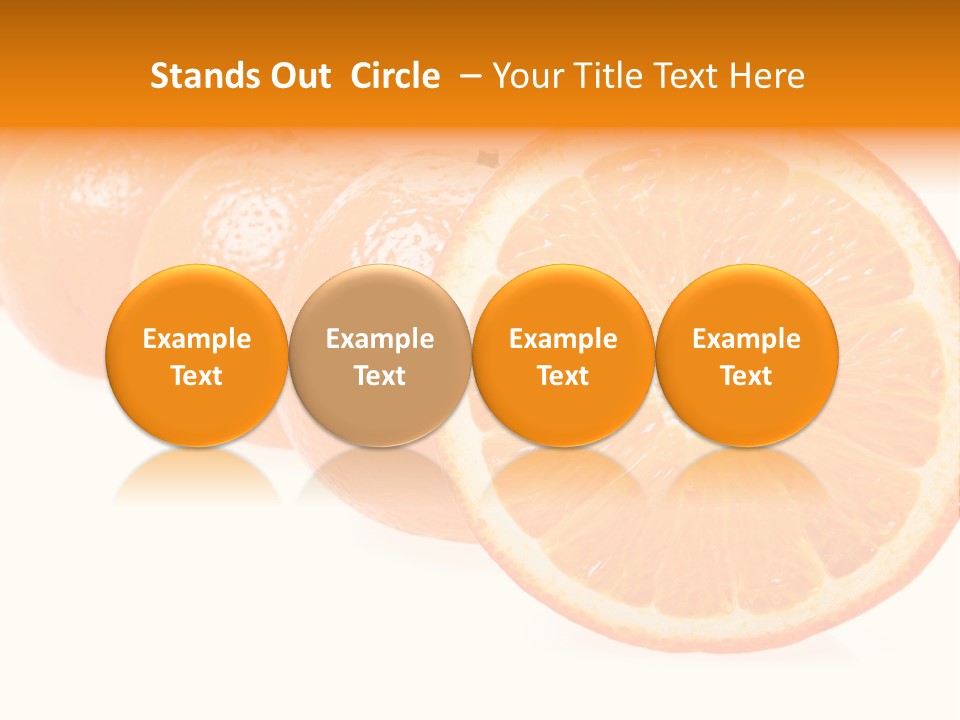 Orange Clipart PowerPoint Template