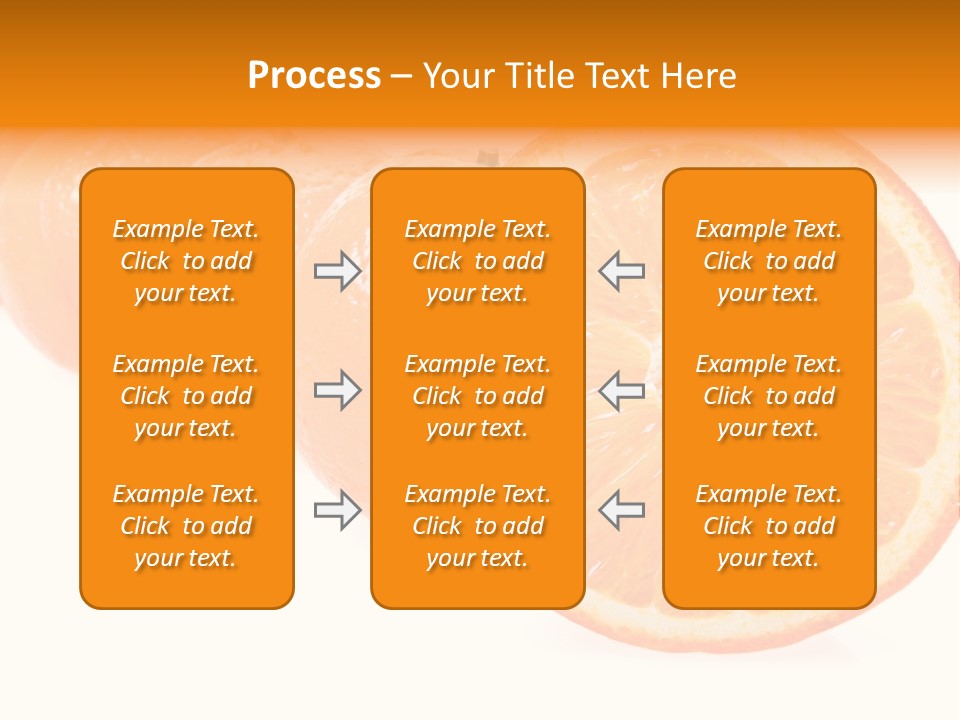 Orange Clipart PowerPoint Template