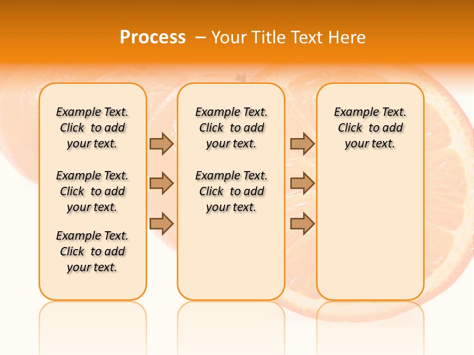 Orange Clipart PowerPoint Template