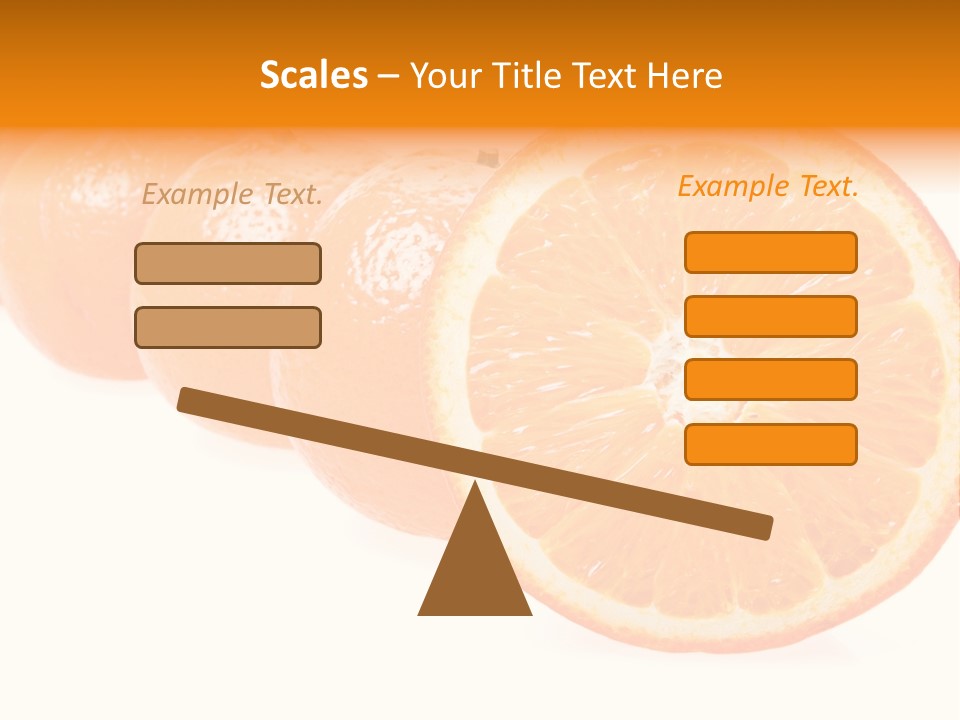 Orange Clipart PowerPoint Template