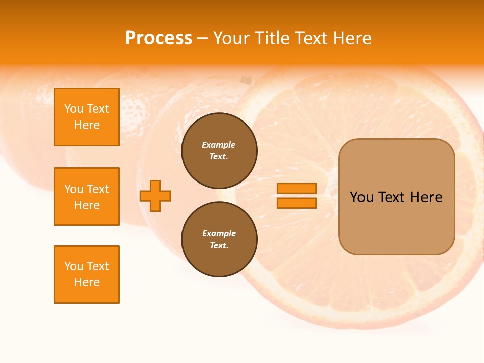 Orange Clipart PowerPoint Template