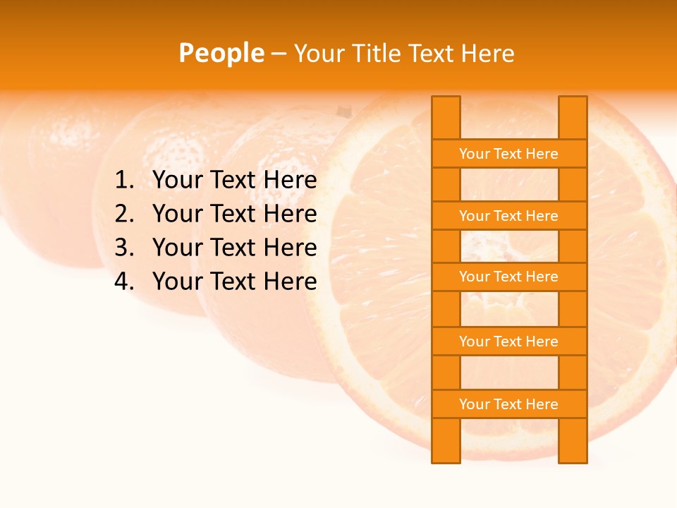 Orange Clipart PowerPoint Template