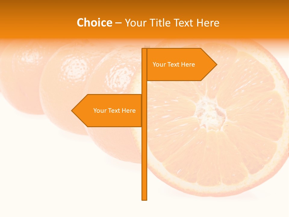 Orange Clipart PowerPoint Template