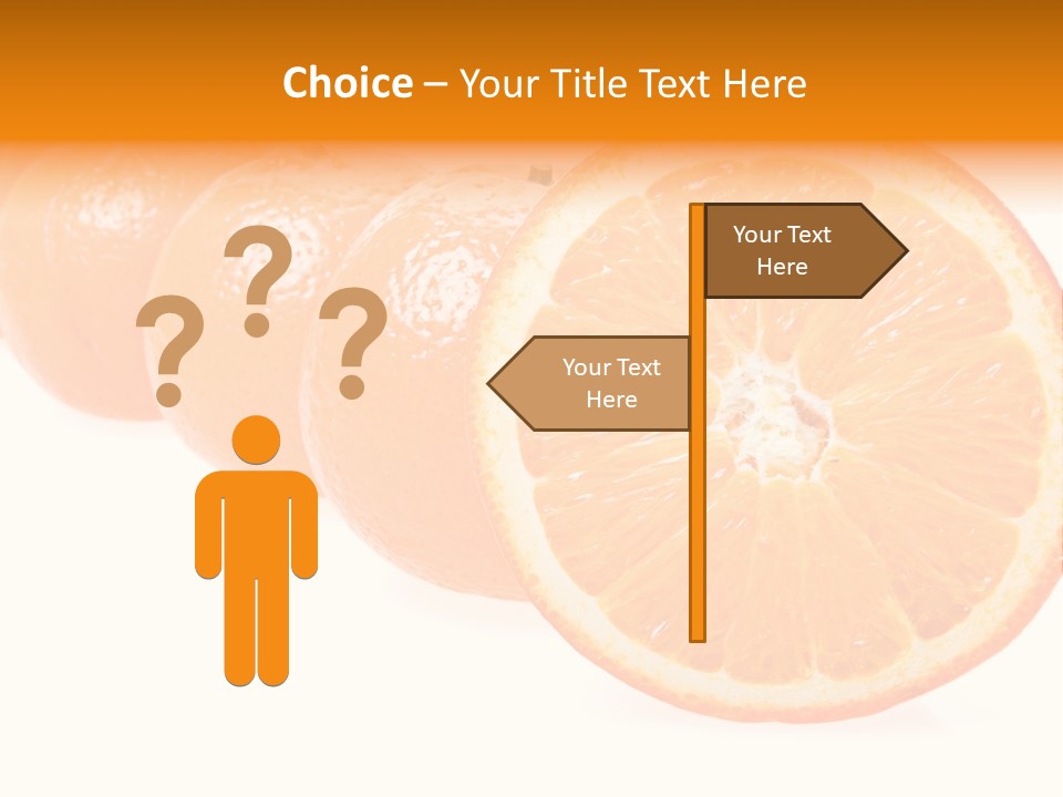 Orange Clipart PowerPoint Template