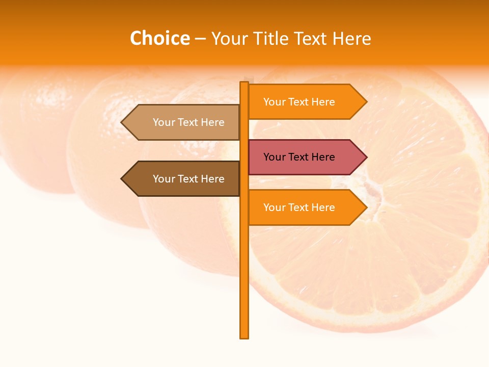 Orange Clipart PowerPoint Template