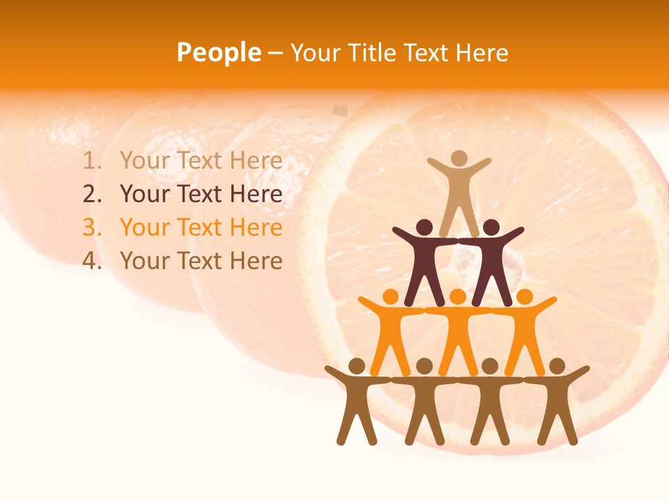 Orange Clipart PowerPoint Template