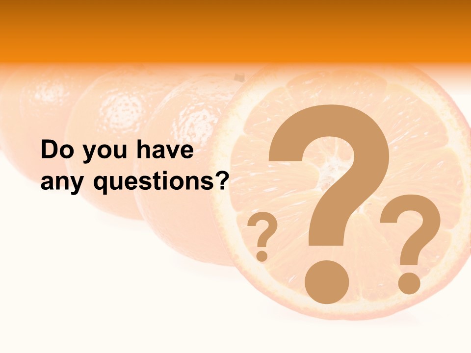 Orange Clipart PowerPoint Template