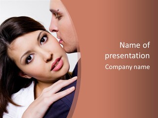 Couple Posing PowerPoint Template