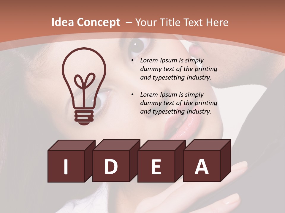 Couple Posing PowerPoint Template