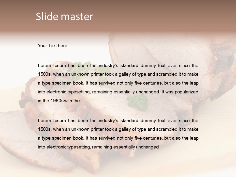 Meat Products PowerPoint Template