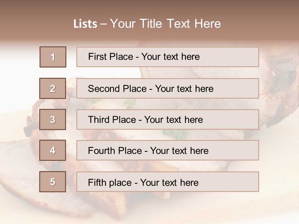 Meat Products PowerPoint Template