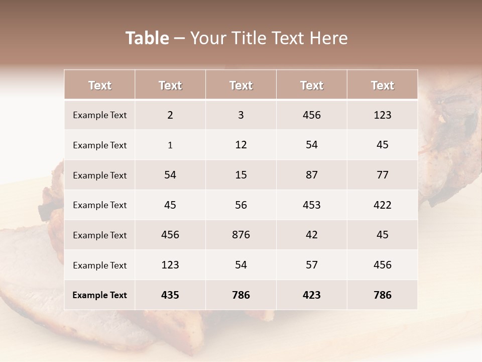 Meat Products PowerPoint Template