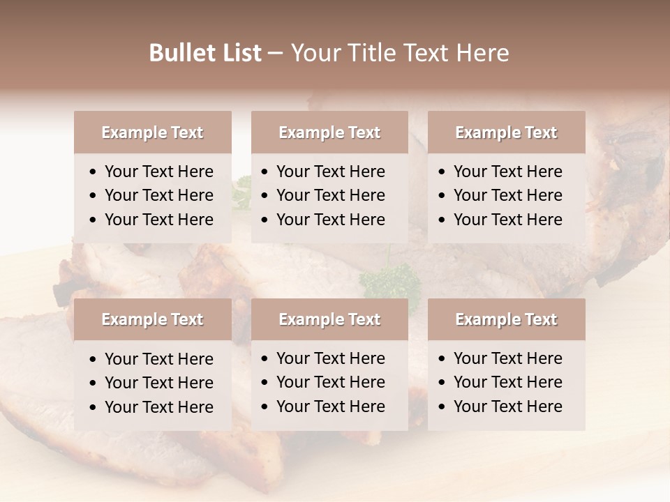 Meat Products PowerPoint Template