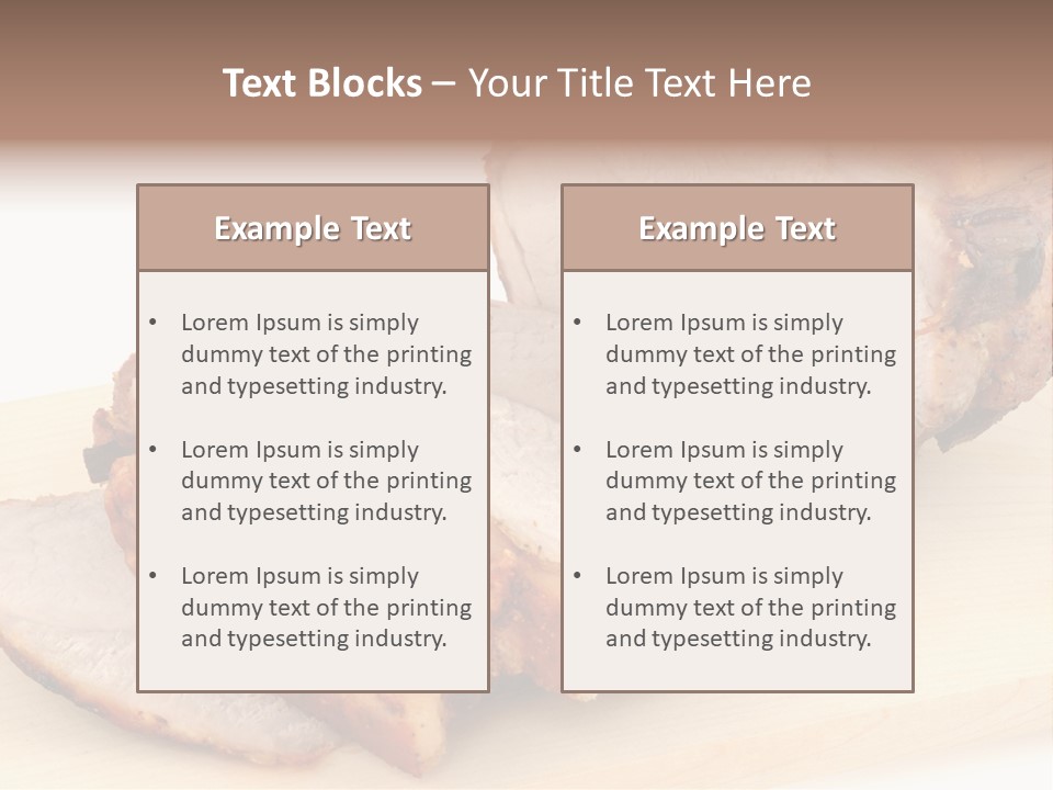Meat Products PowerPoint Template