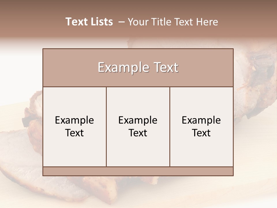 Meat Products PowerPoint Template