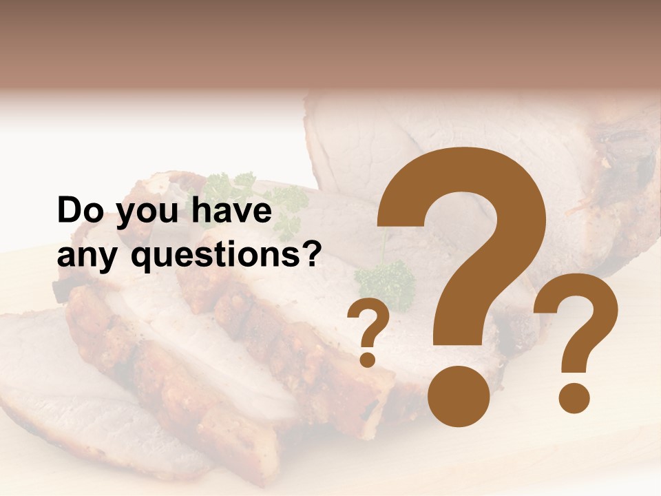 Meat Products PowerPoint Template