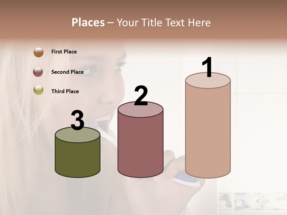 Makeup Woman Bathroom PowerPoint Template