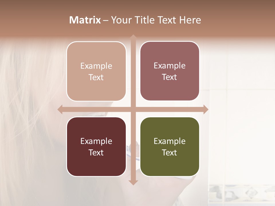 Makeup Woman Bathroom PowerPoint Template