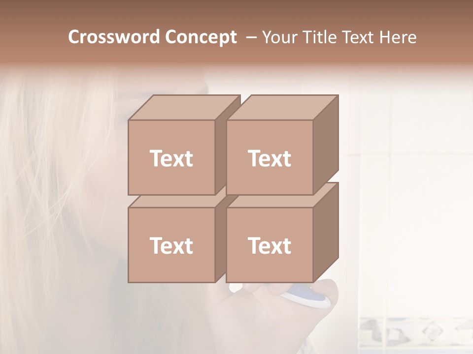 Makeup Woman Bathroom PowerPoint Template