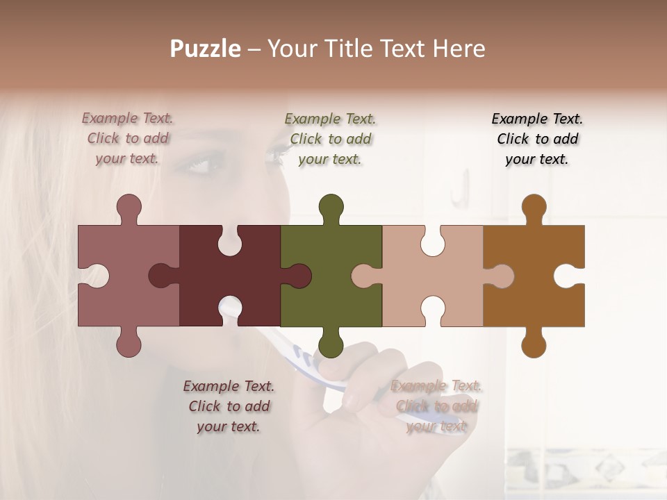 Makeup Woman Bathroom PowerPoint Template