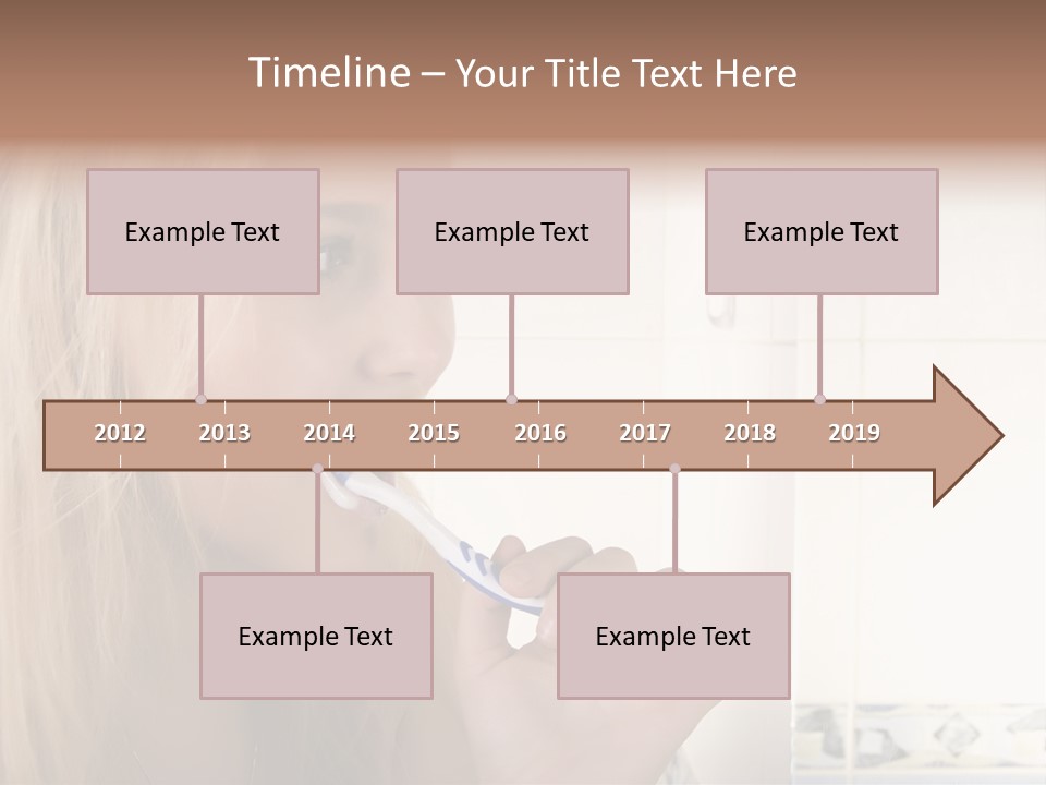 Makeup Woman Bathroom PowerPoint Template