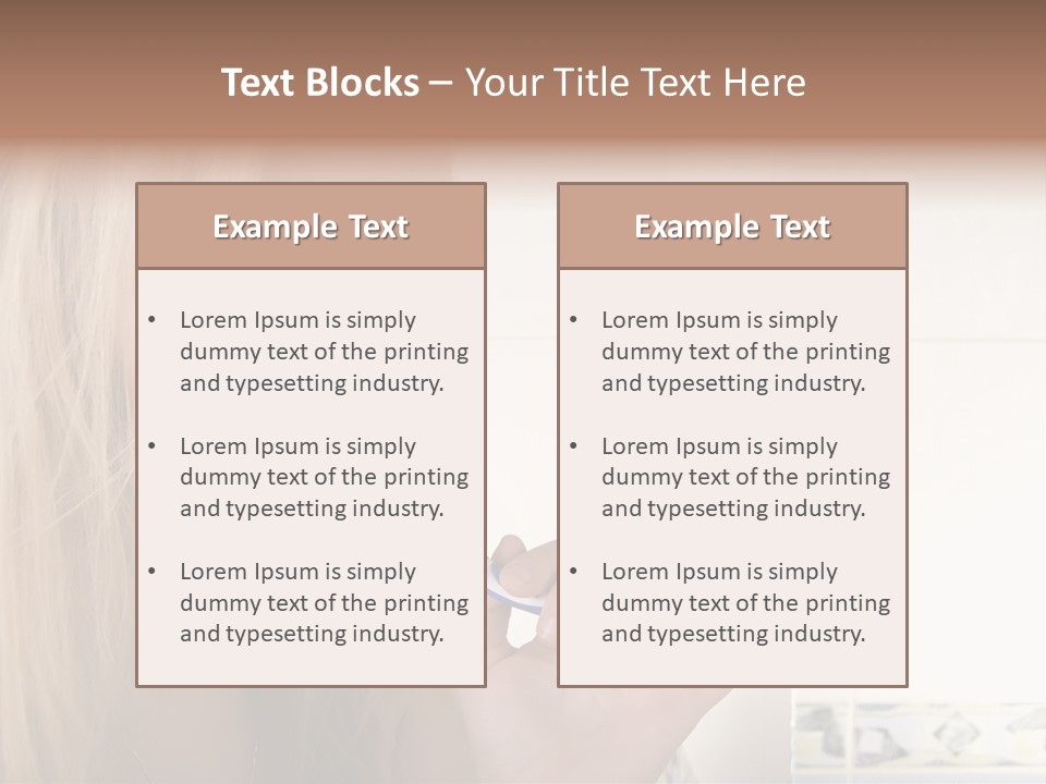 Makeup Woman Bathroom PowerPoint Template