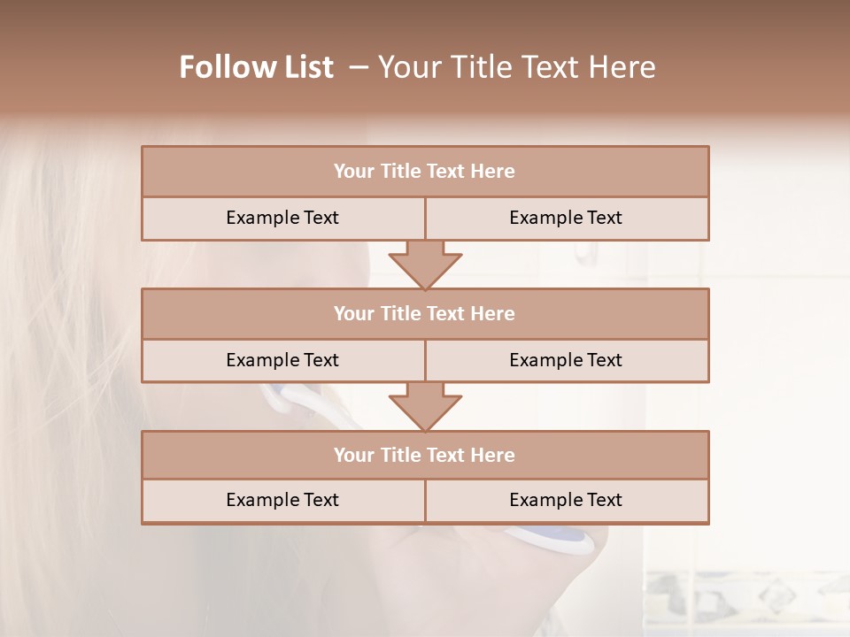 Makeup Woman Bathroom PowerPoint Template