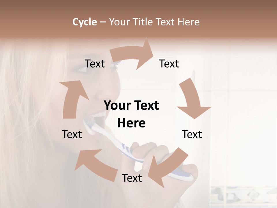 Makeup Woman Bathroom PowerPoint Template