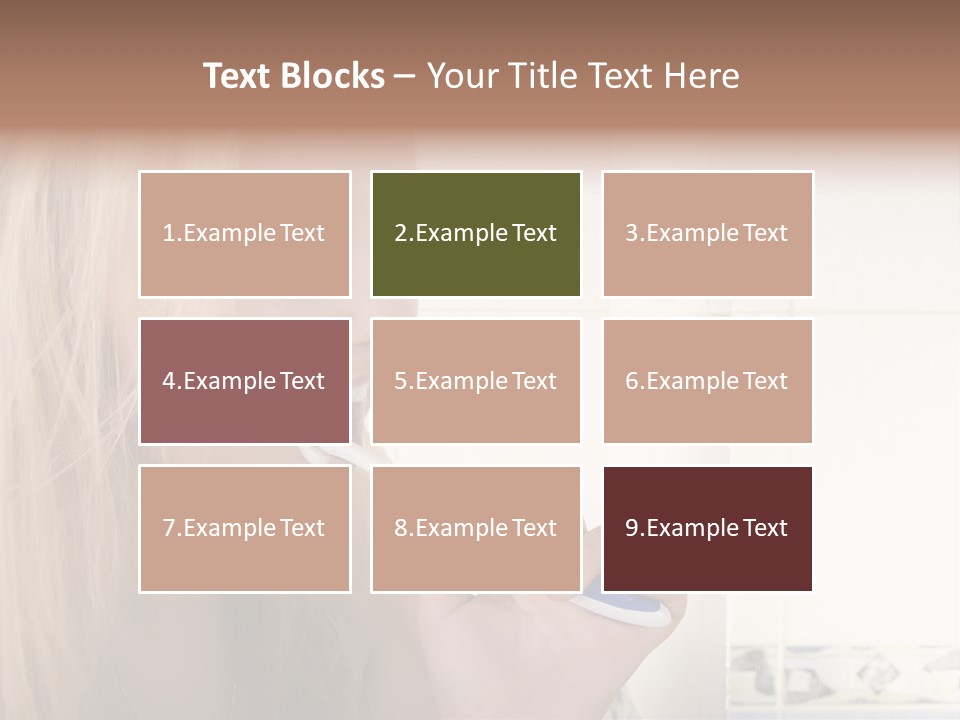 Makeup Woman Bathroom PowerPoint Template