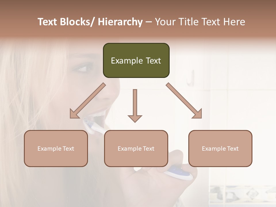 Makeup Woman Bathroom PowerPoint Template