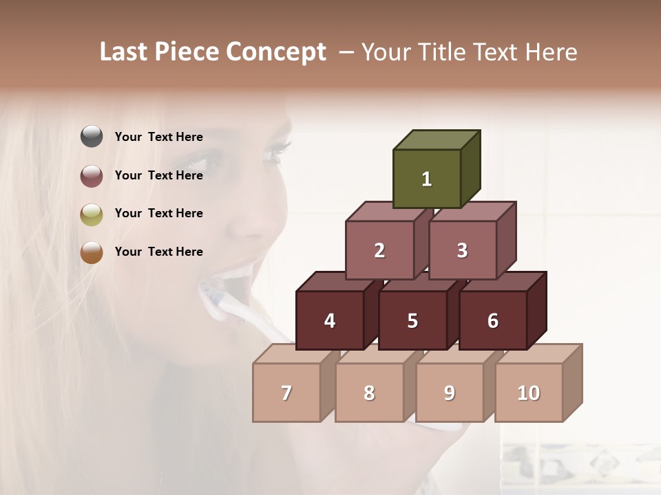 Makeup Woman Bathroom PowerPoint Template