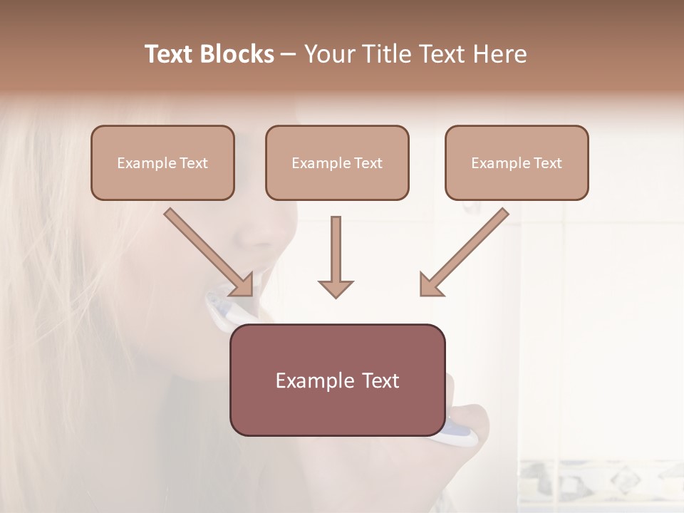 Makeup Woman Bathroom PowerPoint Template