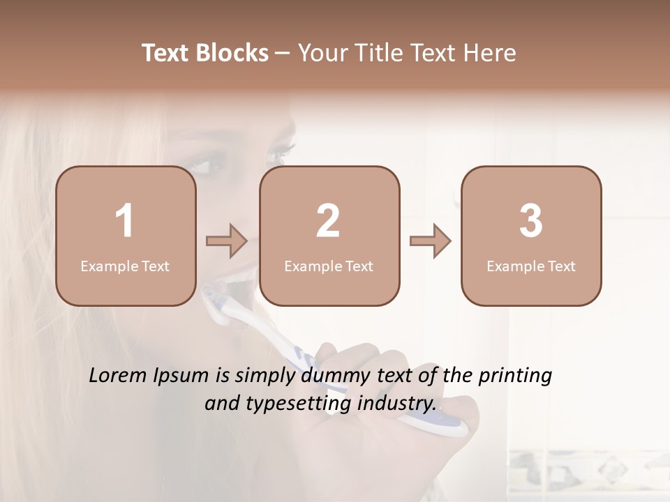 Makeup Woman Bathroom PowerPoint Template