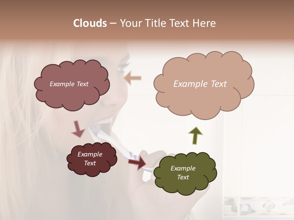 Makeup Woman Bathroom PowerPoint Template