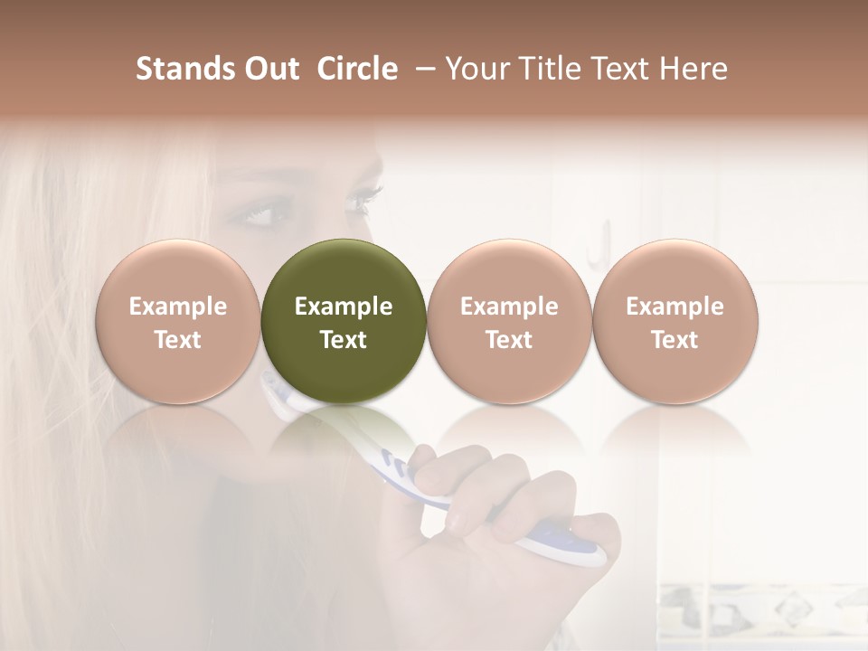 Makeup Woman Bathroom PowerPoint Template