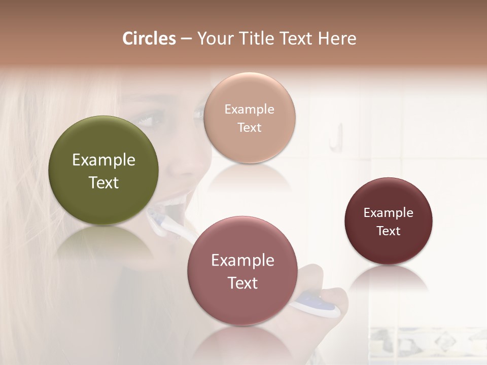 Makeup Woman Bathroom PowerPoint Template