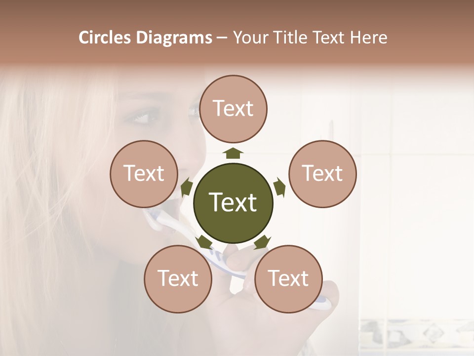 Makeup Woman Bathroom PowerPoint Template