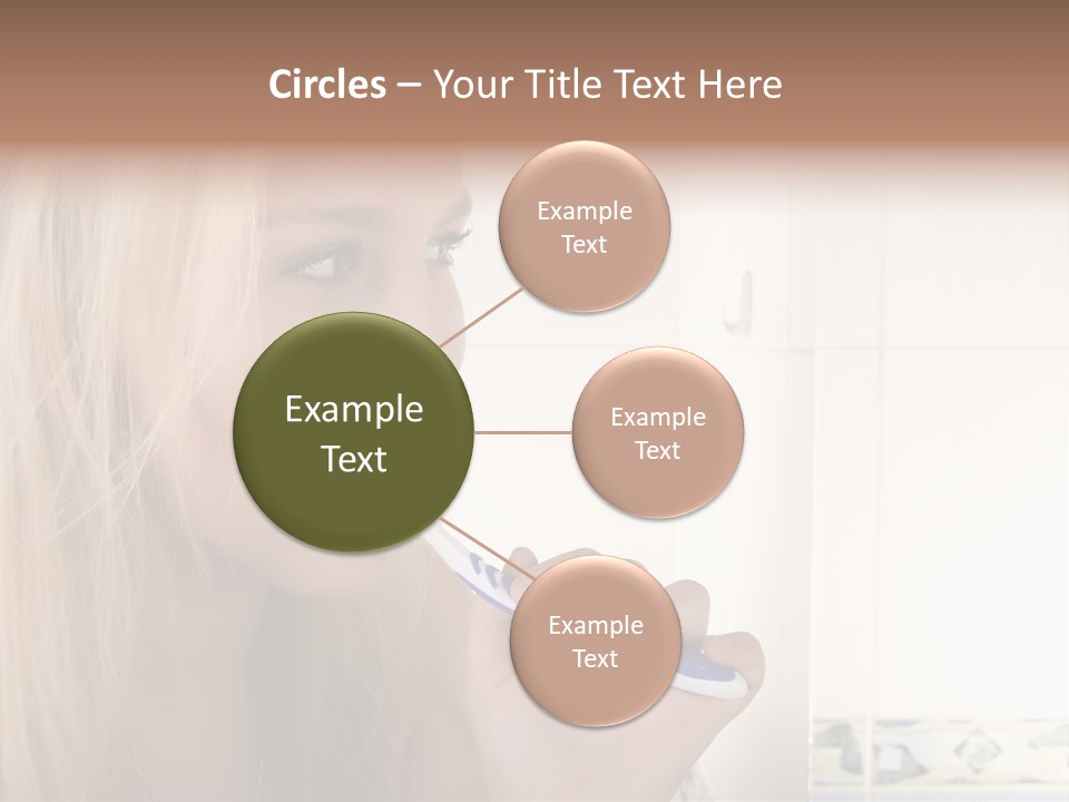 Makeup Woman Bathroom PowerPoint Template