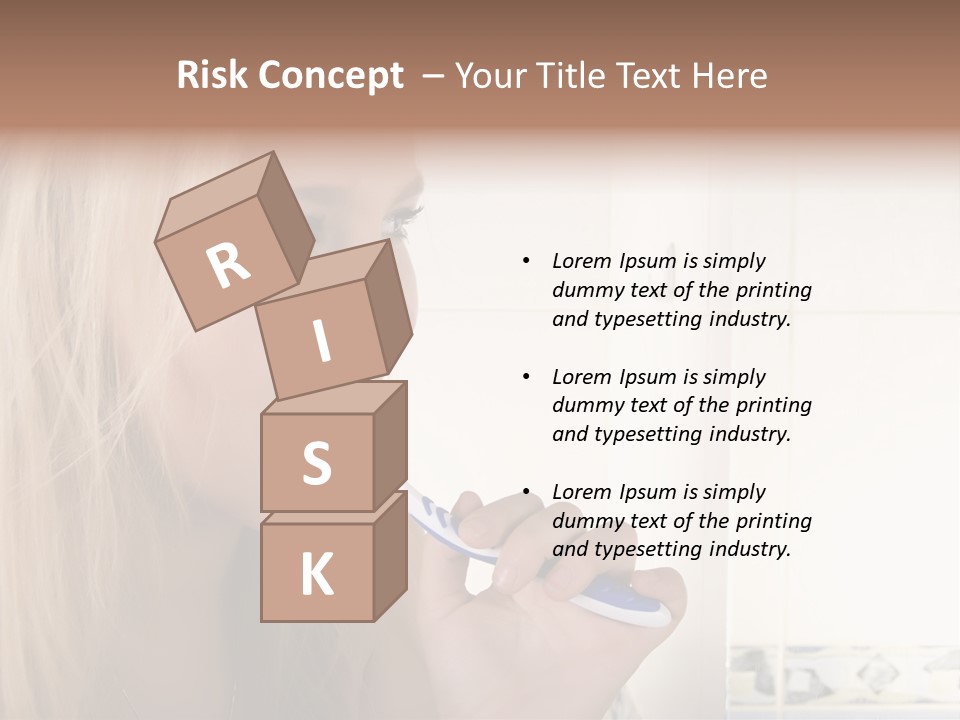 Makeup Woman Bathroom PowerPoint Template